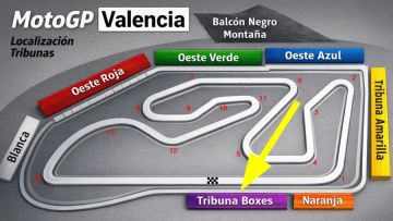 Grandstand BOXES MotoGP<br />VALENCIA Circuit Ricardo Tormo
