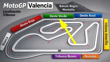 Grandstand GREEN MotoGP VALENCIA <br /> Circuit Ricardo Tormo