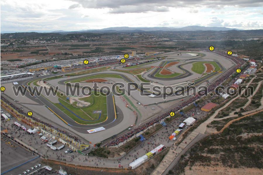 Circuito Ricardo Tormo Cheste from above