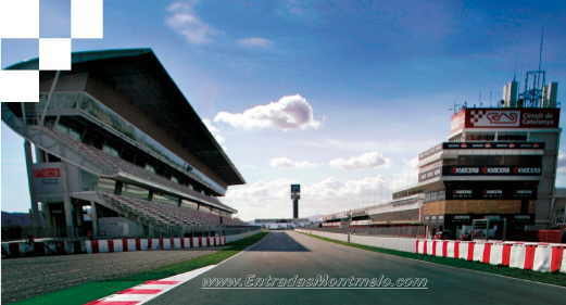 main straight of Barcelona's Circuit de Catalunya