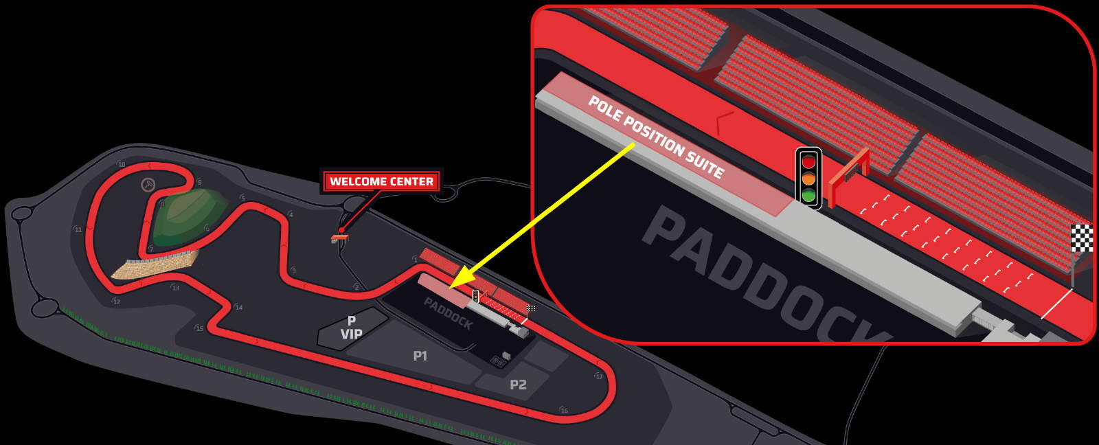 Pole Position Suite Map – MotorLand Aragón