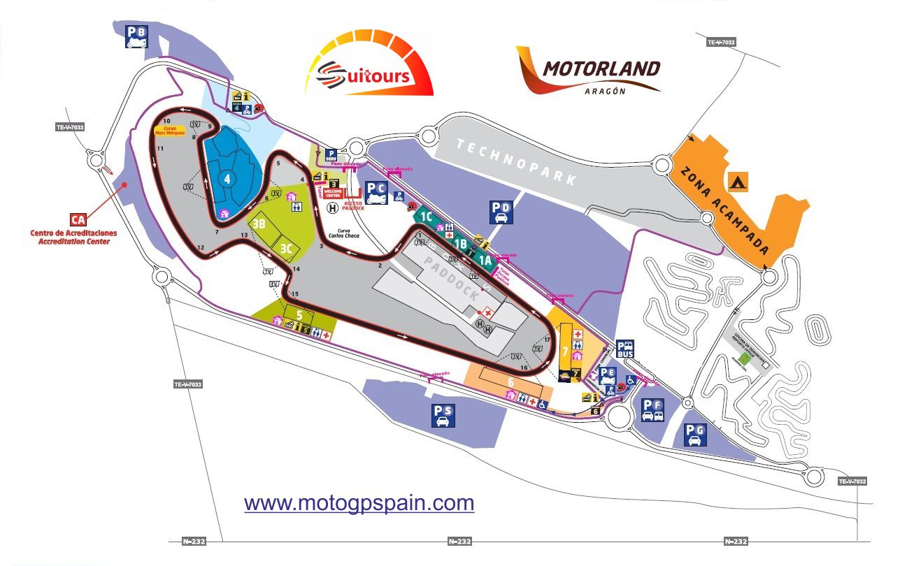 map Motorland circuit 