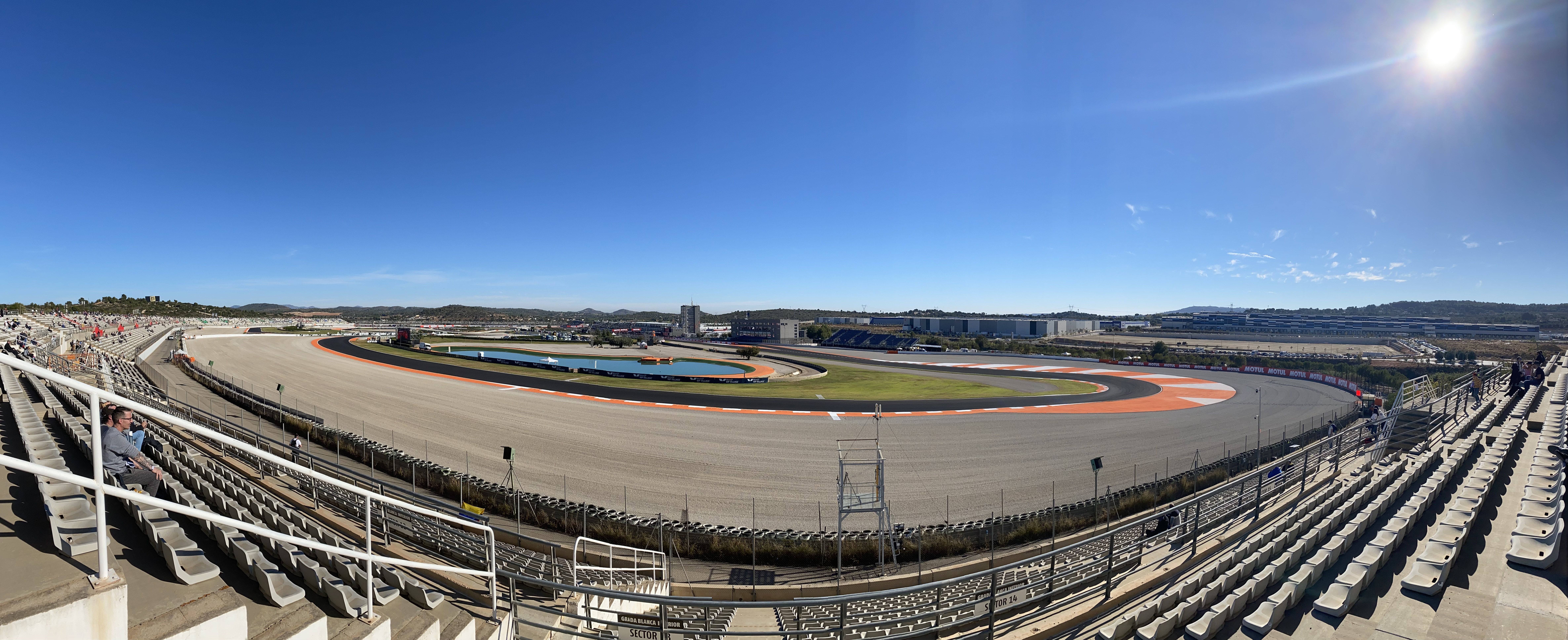 White Grandstand MotoGP Valencia